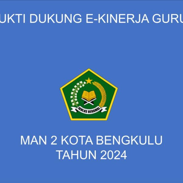 Bukti Dukung E-Kin Untuk Guru