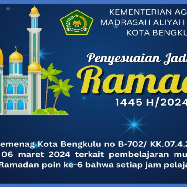 Jadwal KBM selama Ramadhan 1445 H/2024